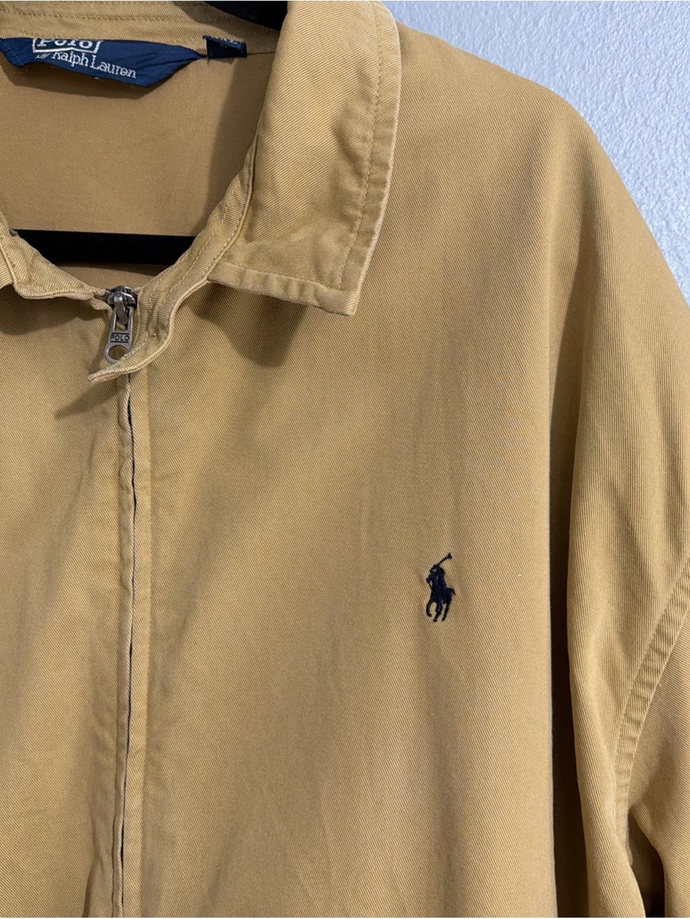 Polo Ralph Lauren Mens XXL Tan Khaki Cotton Harrington Jacket Zip Up Coat - Picture 4 of 12